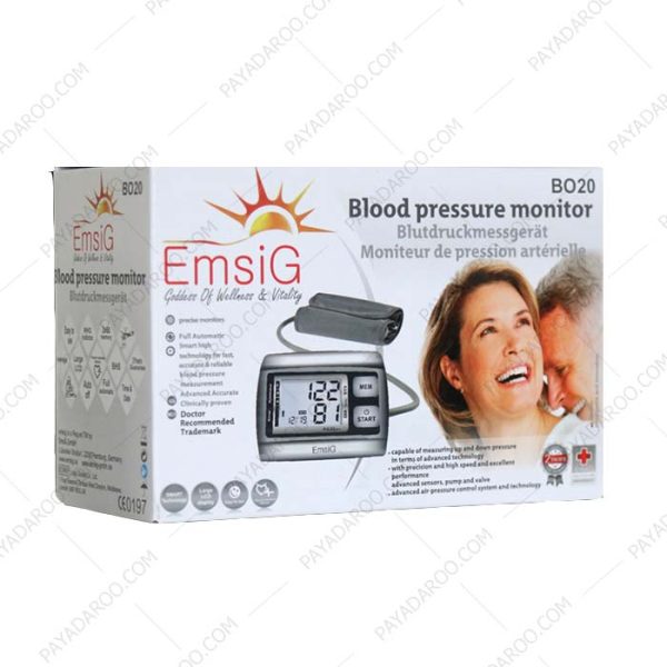 فشارسنج دیجیتالی بازویی امسیگ مدل BO20 - Emsig Blood Pressure Monitor BO20