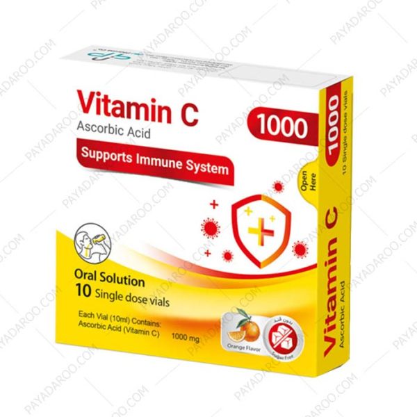 محلول خوراکی ویتامین سی 1000 پی بی جی فارما - PBJ Pharma Oral Solution Vitamin C 1000 mg