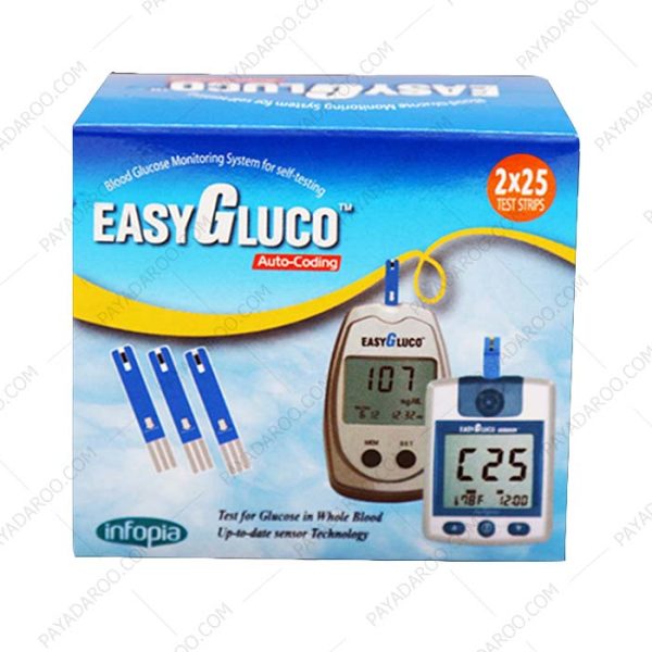 نوار تست قند خون ایزی گلوکو - Easy Gluco Blood Glucose Test Strips