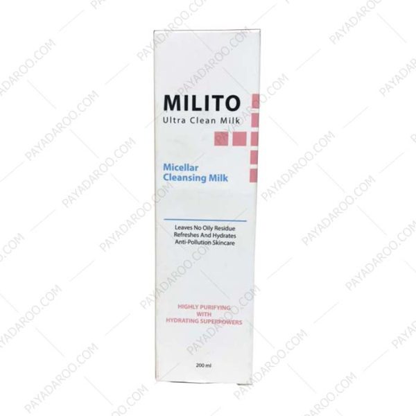 شیر پاک کن میسلار میلیتو - Milito Ultra Clean Milk Micellar 200 ml