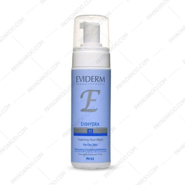 فوم شستشوی صورت مناسب پوست خشک اوی هیدرا اویدرم - Evihydra Eviderm Foaming Face Wash For dry skin 150 ml
