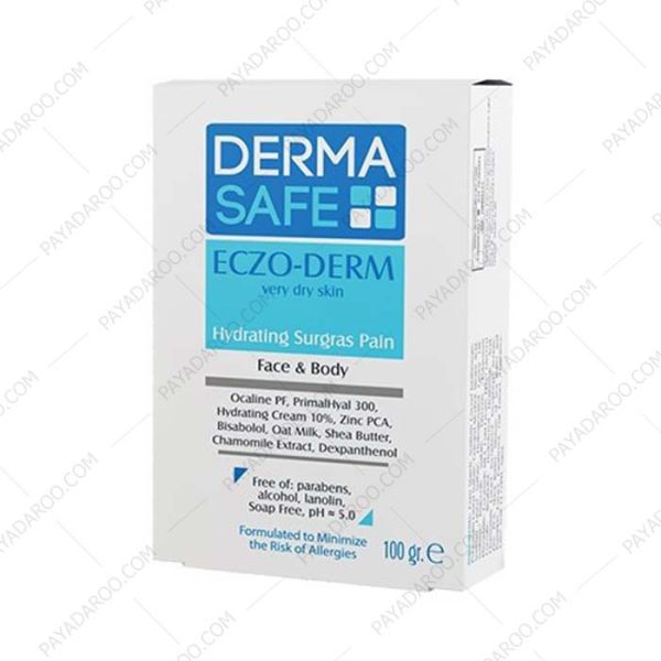 پن سورگرس درماسیف مناسب پوست های بسیار خشک اگزمایی و آتوپیک - Derma Safe Eczo Derm Hydrating Surgras Pain For Very Dry Eczema Prone & Atopic Skin 100g