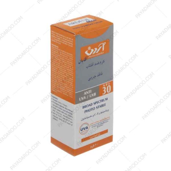 کرم ضد آفتاب آقایان آردن SPF30 فاقد چربی - Ardene Sunscreen Cream SPF30 For Men Oil Free