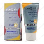 کرم ضد آفتاب آقایان سان سیف spf40 - Sunsafe Acti Sun Spf40 Oil Free For Men