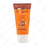 کرم ضد آفتاب فاقد چربی بی رنگ سان سیف SPF50 - Sunsafe Sunsblock Cream Acneic Oil Free Invisible