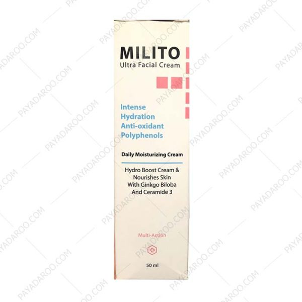 کرم مرطوب کننده پوست صورت میلیتو - Milito Moisturizing Ultra Facial Cream