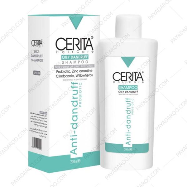 شامپو ضد شوره سریتا مناسب مو های چرب - Cerita Anti Dandruff Shampoo For Oily Hair 200 ml