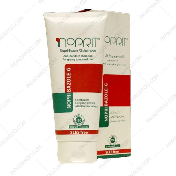 شامپو ضد شوره نوپری بازول جی نوپریت مناسب موهای چرب تا معمولی - Noprit Anti-Dandruff Shampoo Nopri Bazole G 200 ml