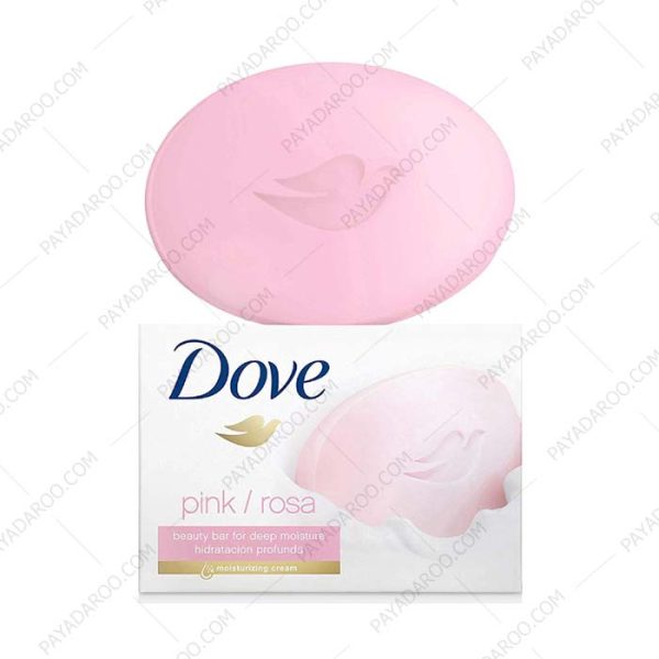 صابون داو صورتی با رایحه گل رز - Dove pink soap with rose scent