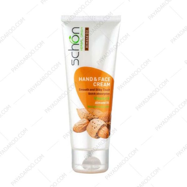 کرم تیوپی نرم کننده دست و صورت بادام شون - Schon Almond Hand And Face Softening Cream Tube