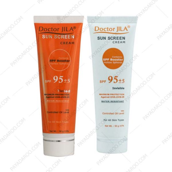 کرم ضد آفتاب دکتر ژیلا SPF95 با چربی کنترل شده (رنگی و بی رنگ) - Doctor Jila Sunscreen Cream Controlled Oil Level SPF95 50 ml