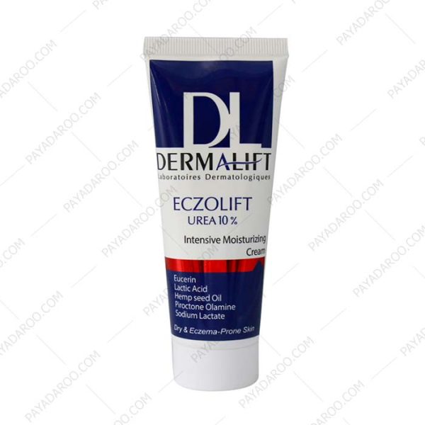 کرم مرطوب کننده و نرم کننده درمالیفت اگزولیفت اوره 10 درصد - Dermalift Eczolift Urea 10% For Dry And Eczema Prone Skin 75 ml