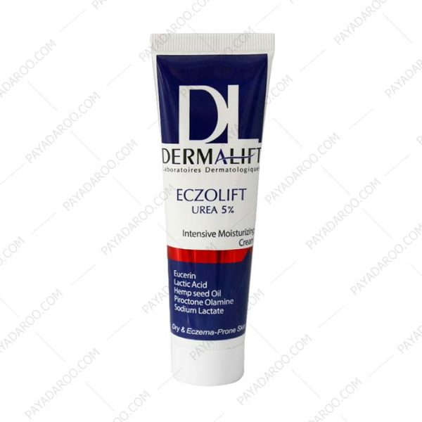 کرم مرطوب کننده و نرم کننده درمالیفت اگزولیفت اوره 5 درصد - Dermalift Eczolift Urea 5% For Dry And Eczema Prone Skin 50 ml