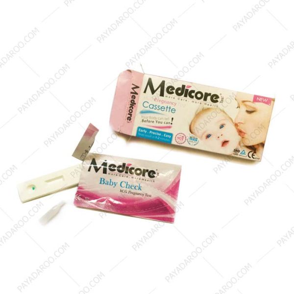 تست بارداری بی بی چک کاستی مدیکور - Medicore Pregnancy Cassette Test