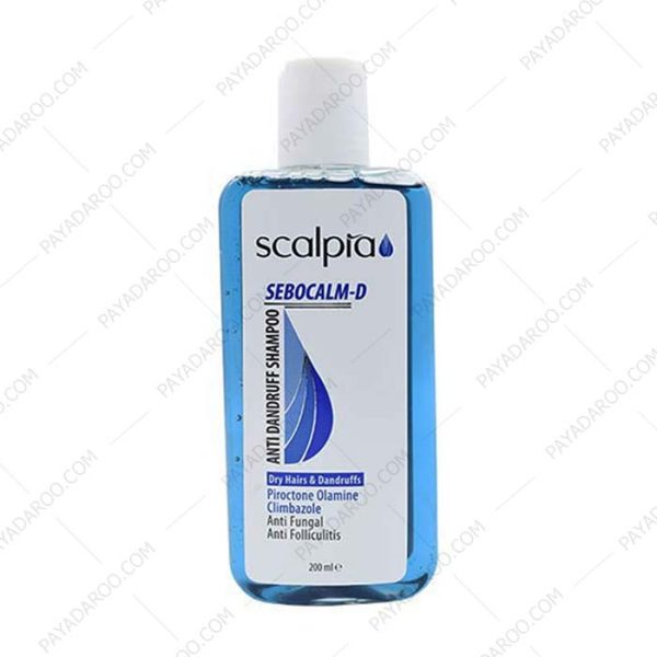 شامپو ضد شوره اسکالپیا مناسب موهای خشک Sebocalm D - Scalpia Sebocalm D Anti Dandruff Shampoo 200 ml