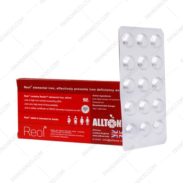 قرص رئول آهن المنتال آلتون - Alltone Reol Elemental Iron 30 F.C Tablets