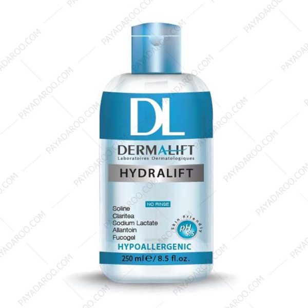 محلول پاک کننده (میسلار واتر) هیدرالیفت درمالیفت پوست خشک و معمولی - Dermalift Hydralift Micellar Cleansing Water for Normal to Dry Skin
