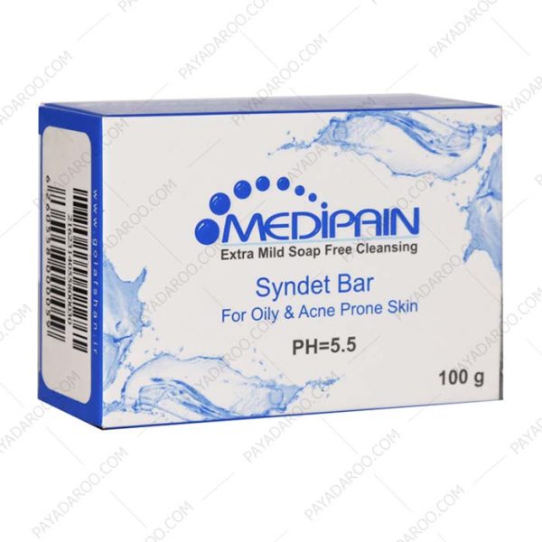 پن درماتولوژیک پوست چرب مدیپن - Medipain Syndet Bar for Oily and Acne Prone Skin 100 g