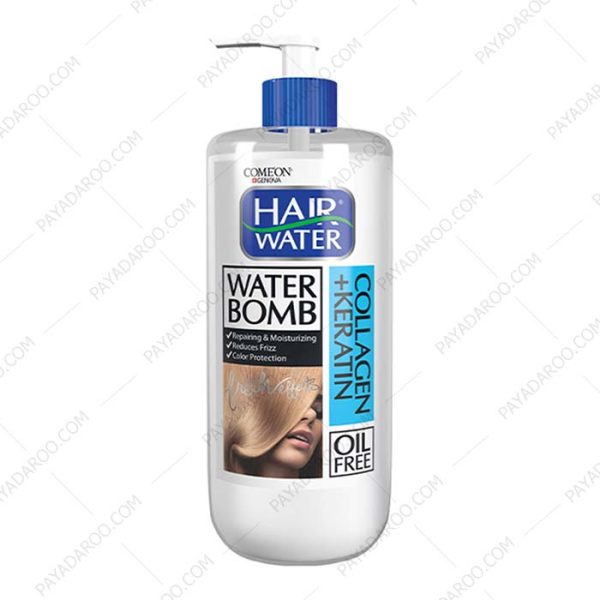 کرم آبرسان مو مدل واتر بمب کامان حاوی کلاژن و کراتین - ComeOn Hair Water Collagen + Keratin Water Bomb 400ml