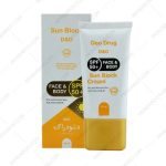 کرم ضد آفتاب SPF 50 بی رنگ دئودراگ مناسب پوست خشک و معمولی - Deo Drug Sun Block Cream SPF 50