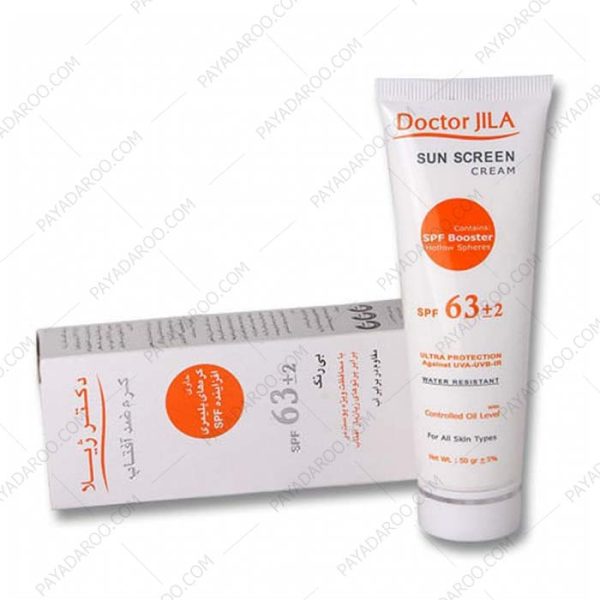 کرم ضد آفتاب بی رنگ دکتر ژیلا SPF63 - Doctor Jila Sunscreen Cream Invisible SPF63
