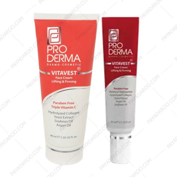 کرم ضد چروک و سفت کننده صورت پرودرما مدل vitavest - Pro Derma Vitavest Lifting And Firming Face Cream