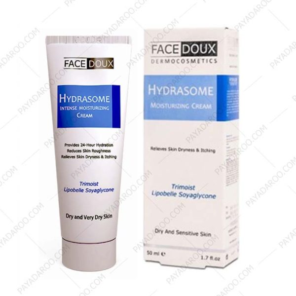 کرم مرطوب کننده و آبرسان پوست خشک و حساس فیس دوکس مدل هیدرازوم - Facedoux Hydrasome Face Moisturizing Cream For Dry And Sensitive Skin 50 ml