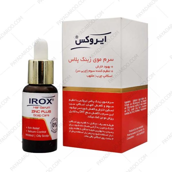سرم موی زینک پلاس ایروکس - Irox Zinc Plus Scalp Care Hair Serum 30 ml