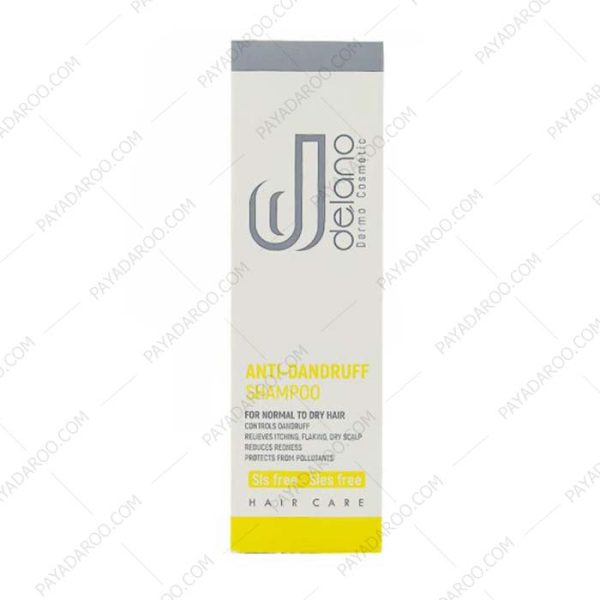 شامپو ضد شوره دلانو مناسب موهای نرمال تا خشک - Delano Anti-Dandruff Shampoo For Normal To Dry Hair 200ml