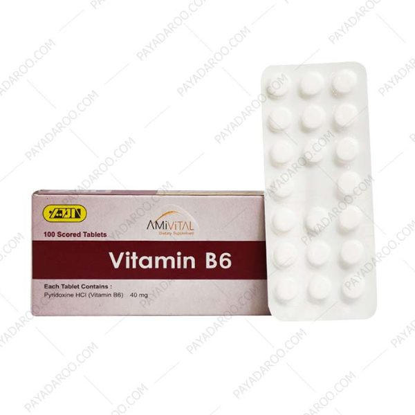 قرص ویتامین B6 امی ویتال - Ami Vital Vitamin B6 100 Tabs