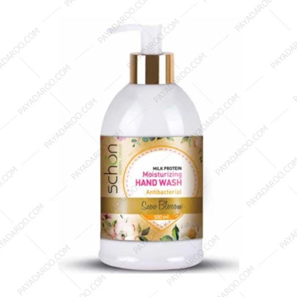 مایع دستشویی آنتی باکتریال کرمی شون مدل Snow Blossom - Schon hand washing liquid Model Snow Blossom 500ml