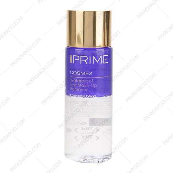 محلول پاک کننده آرایش چشم دو فاز پریم - Prime Water Proof Eye Make Up Remover 100 ml