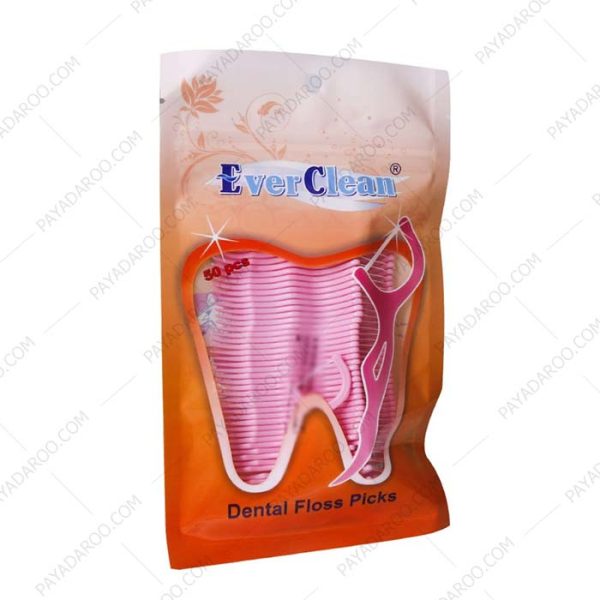نخ دندان با دسته کمانی اورکلین - Ever Clean Dental Floss Picks 50 PCS