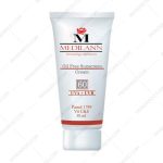 کرم ضد آفتاب رنگی SPF60 مدیلن فاقد چربی - Medilann Sunscreen SPF60 Tinted Cream For Oily And Acne Skins 50 ml