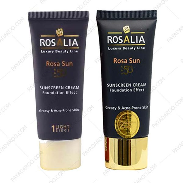ضد آفتاب رنگی پوست چرب رزا سان رزالیا - Rosalia Rosa Sun Tinted Sunscreen Cream For Greasy Skin 40ml