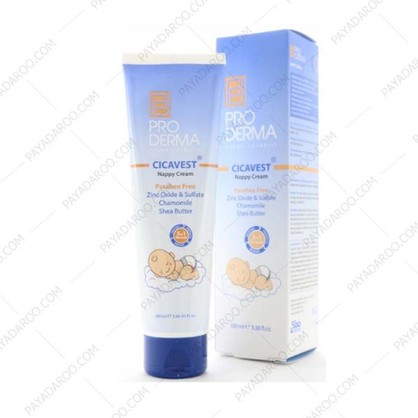 کرم محافظ پای اطفال پرودرما مدل سیکاوست - Pro Derma Cicavest Nappy Cream 100 ml