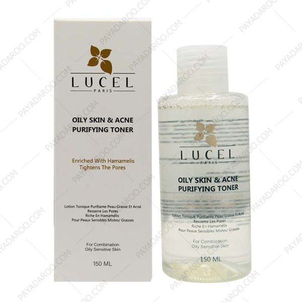 تونر پاک‌کننده آرایش پوست چرب لوسل - Lucel Oily Skin & Acne Purifying Toner 150 Ml