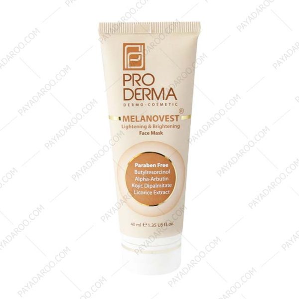 ماسک روشن کننده پرودرما مدل ملانووست - Pro Derma Melanovest Lightening & Brightening Mask 40 ml