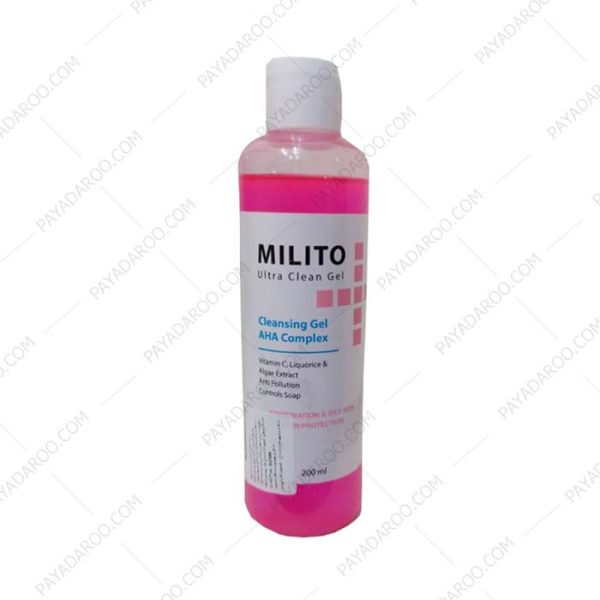 ژل شستشوی صورت پوست چرب میلیتو - Milito Ultra Clean Wash gel For Oily Skin