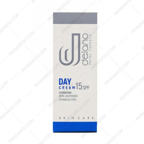 کرم روشن کننده روز دلانو SPF15 - Delano Day Cream SPF15 Hydrating Skin Lightening Stimuplex 50ml