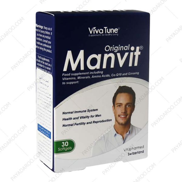 سافت ژل من ویت اورجینال ویواتیون - Viva Tune Original Manvit 30 Softgels