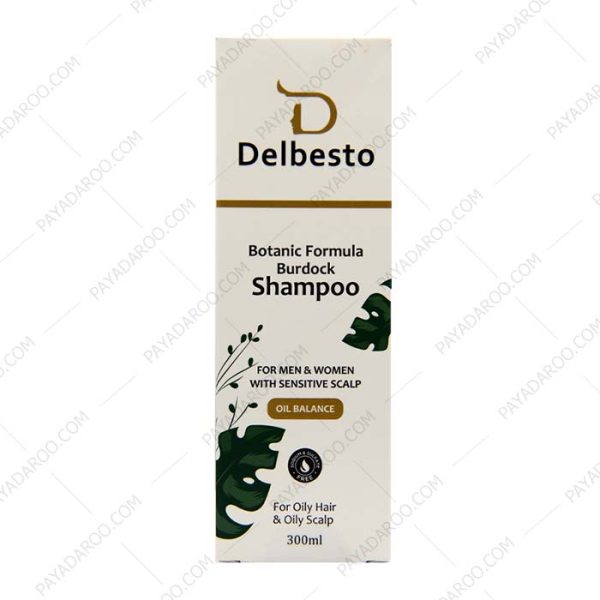 شامپو بوتانیک فرمولا بورداک دلبستو موی چرب - Delbesto Botanic Formula Burdock Shampoo 300 Ml