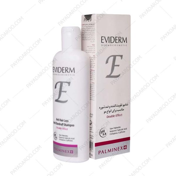 شامپو تقویت کننده و ضد شوره پالمینکس پلاس اویدرم - Eviderm Anti Hair Loss And Dandruff Shampoo 200 ml