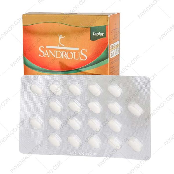قرص زینک گلوکونات و ویتامین ث سندروس - Sandrous Zinc Gluconate and Vitamin C Tablets 60 Tabs