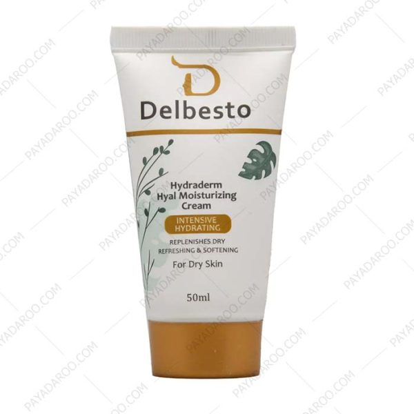 كرم مرطوب کننده پوست خشک و حساس دلبستو - Delbesto Hydraderm Hyal Moisturizing Cream For Dry Skin
