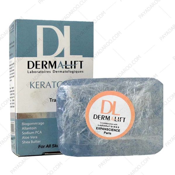 پن (غیر صابونی) شفاف لایه بردار پوست کراتولیفت درمالیفت - Dermalift Keratolift Transparent Syndet Bar For All Skins 100 g