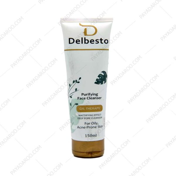 ژل پاک‌ کننده صورت پوست چرب و مستعد آکنه دلبستو - Delbesto Face Cleanser For Oily & Acne Prone Skin 150 ml