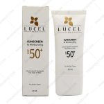کرم ضد آفتاب انواع پوست بی رنگ SPF 50 لوسل - Lucel Sunscreen And Moisturizing SPF 50