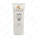 کرم ضد آفتاب انواع پوست بی رنگ SPF 50 لوسل - Lucel Sunscreen And Moisturizing SPF 50