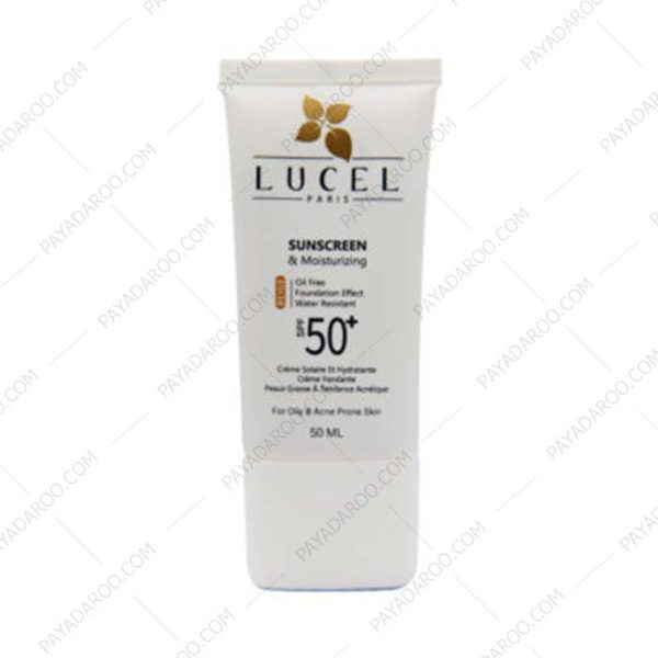 کرم ضد آفتاب پوست چرب لوسل SPF50 بژ - Lucel Sunscreen And Moisturizing SPF 50 Beige